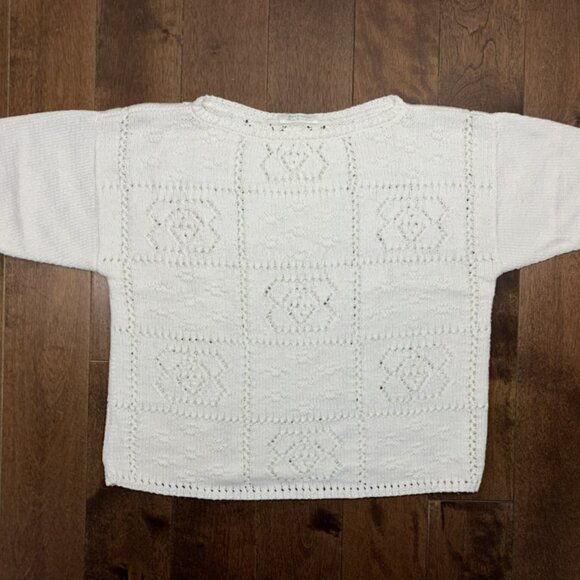 Unique! Handmade Crochet Short Sleeve Shirt Size Small - Picture 2 of 7